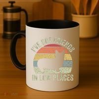 I've Got Friends In Low Places Corgi Coffee Mug thumb 4