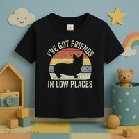 I've Got Friends In Low Places Corgi Toddler T-Shirt thumb 3