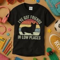 I've Got Friends In Low Places Corgi Kids T-Shirt thumb 3