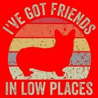 I've Got Friends In Low Places Corgi Santa Hat thumb 1