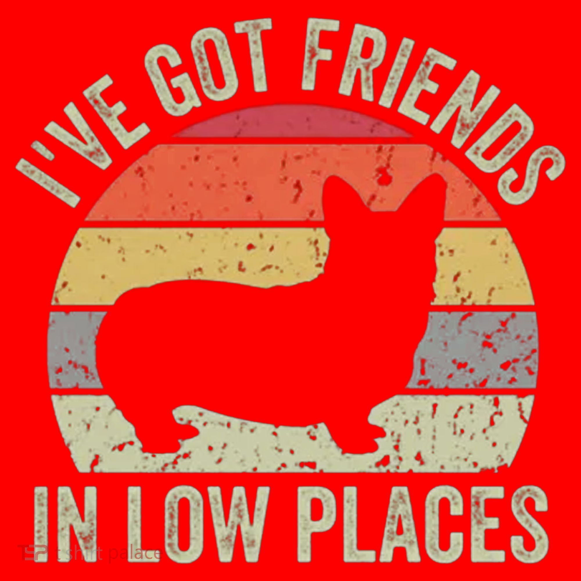 I've Got Friends In Low Places Corgi Santa Hat