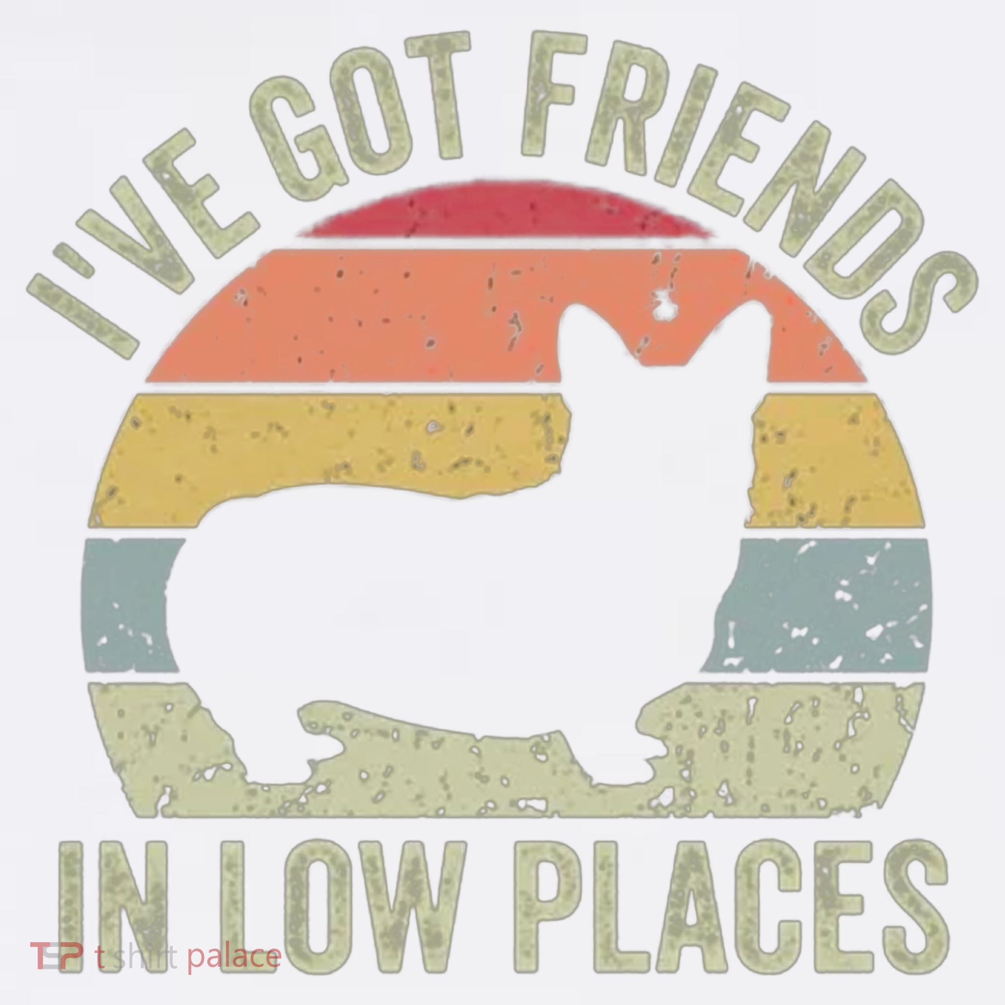 I've Got Friends In Low Places Corgi Garment-Dyed Sweatshirt