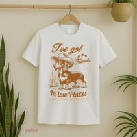 I've Got Friends In Low Places Dachshund Cowboy  T-Shirt thumb 2