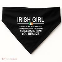 Irish Girl Funny Definition St Patricks Day USA-Made Doggie Bandana thumb 0