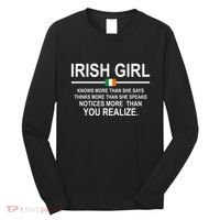 Irish Girl Funny Definition St Patricks Day Long Sleeve Shirt thumb 0