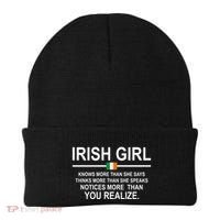 Irish Girl Funny Definition St Patricks Day Beanie thumb 0