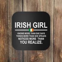 Irish Girl Funny Definition St Patricks Day Coaster thumb 0