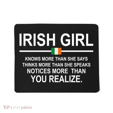 Irish Girl Funny Definition St Patricks Day Mousepad