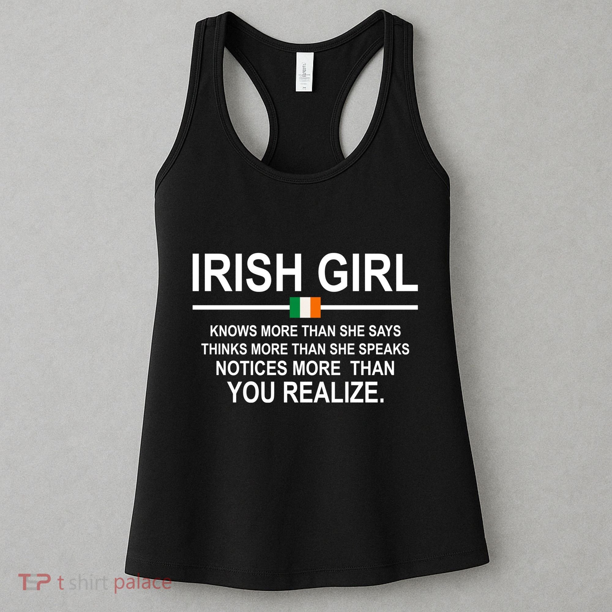 Irish Girl Funny Definition St Patricks Day Women's Tank Top