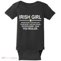 Irish Girl Funny Definition St Patricks Day Baby Bodysuit thumb 0