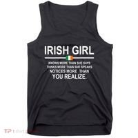 Irish Girl Funny Definition St Patricks Day Tank Top thumb 0