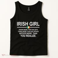 Irish Girl Funny Definition St Patricks Day Tank Top thumb 2