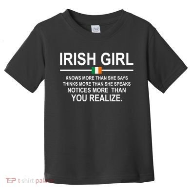 Irish Girl Funny Definition St Patricks Day Toddler T-Shirt