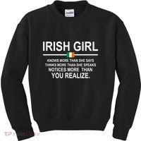 Irish Girl Funny Definition St Patricks Day Kids Sweatshirt thumb 0