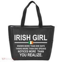 Irish Girl Funny Definition St Patricks Day Tote Bag thumb 0