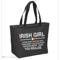 Irish Girl Funny Definition St Patricks Day Tote Bag thumb 2