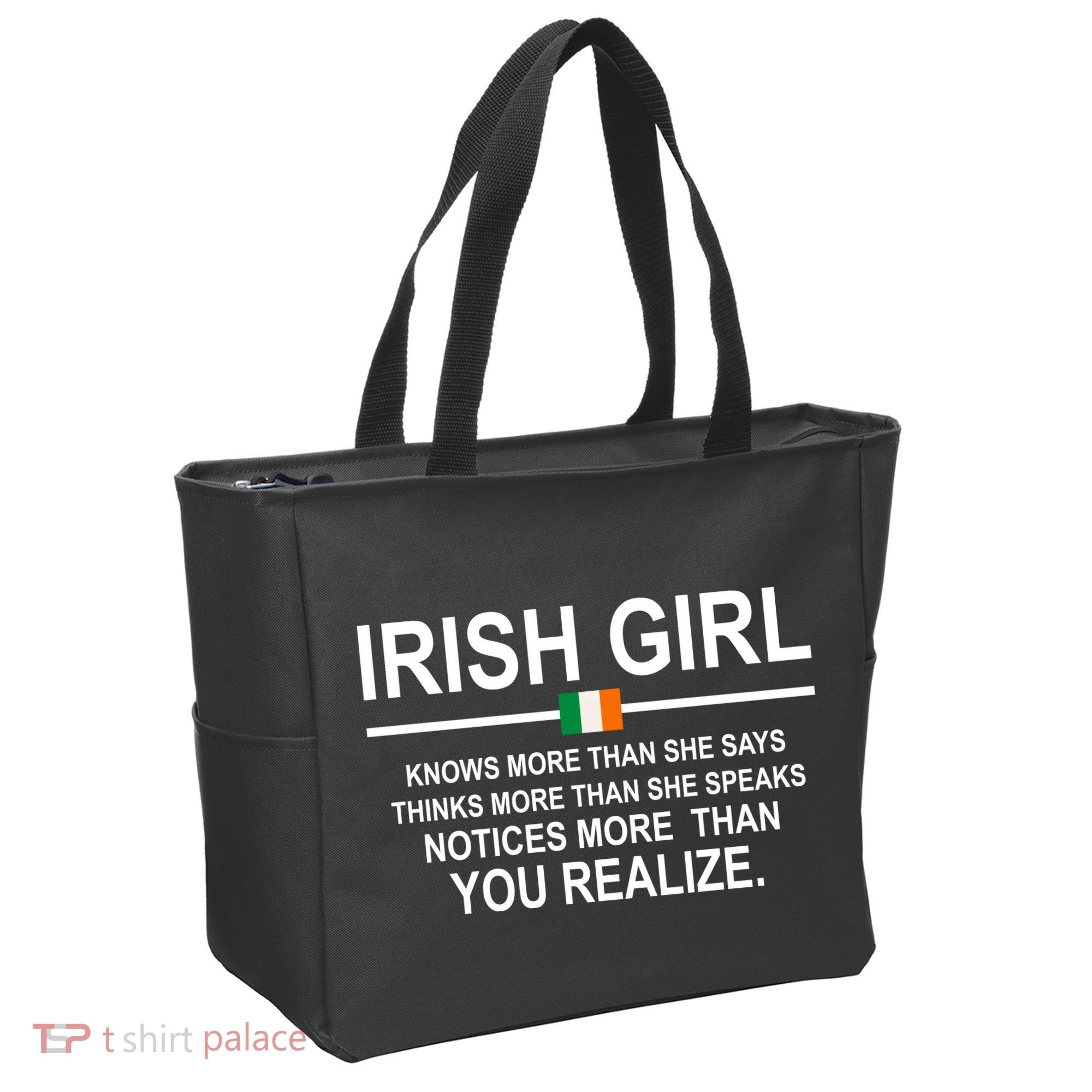 Irish Girl Funny Definition St Patricks Day Tote Bag