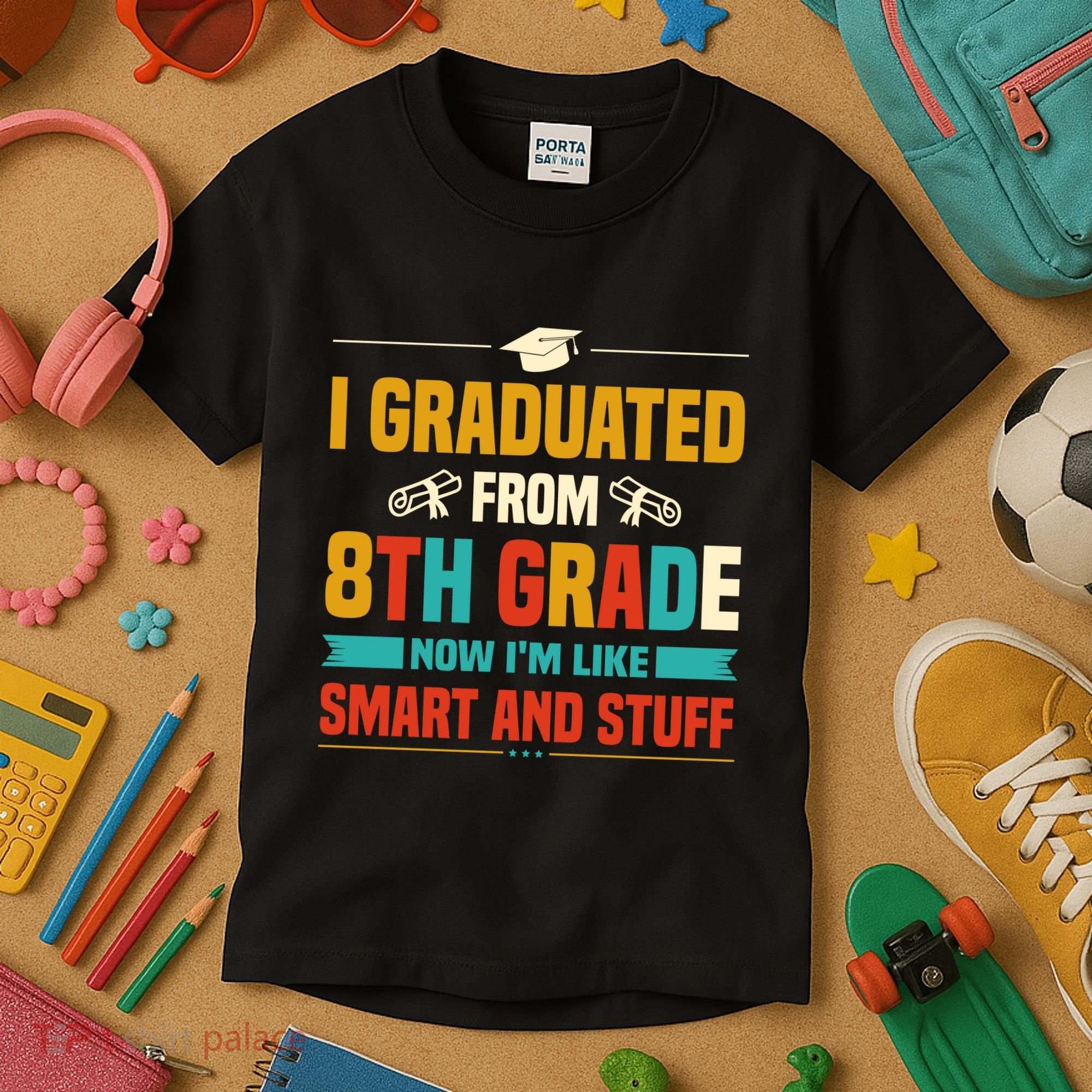 I Graduated From 8th Grade Now Im Like Kids T-Shirt