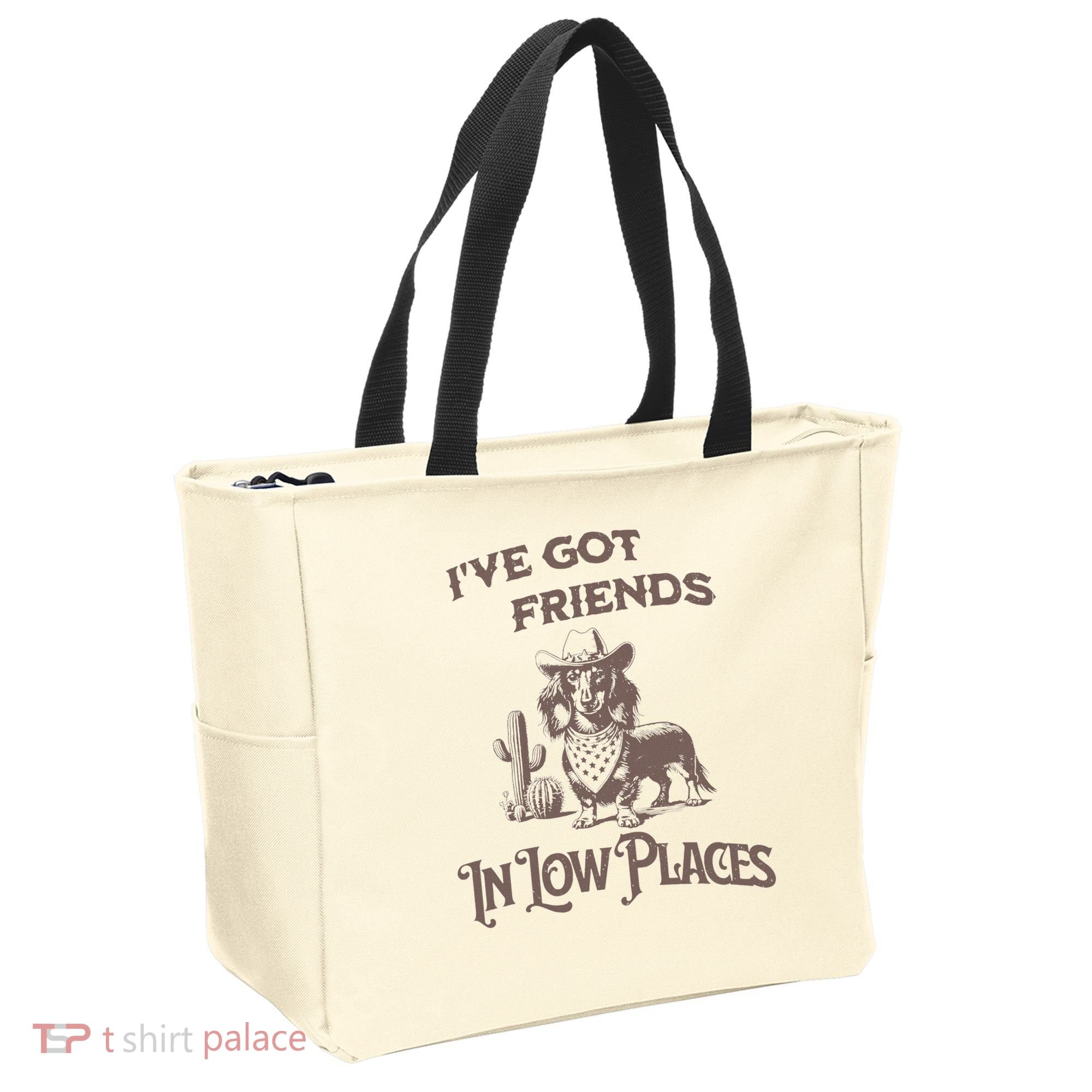 IVe Got Friends In Low Places Dachshund Tote Bag