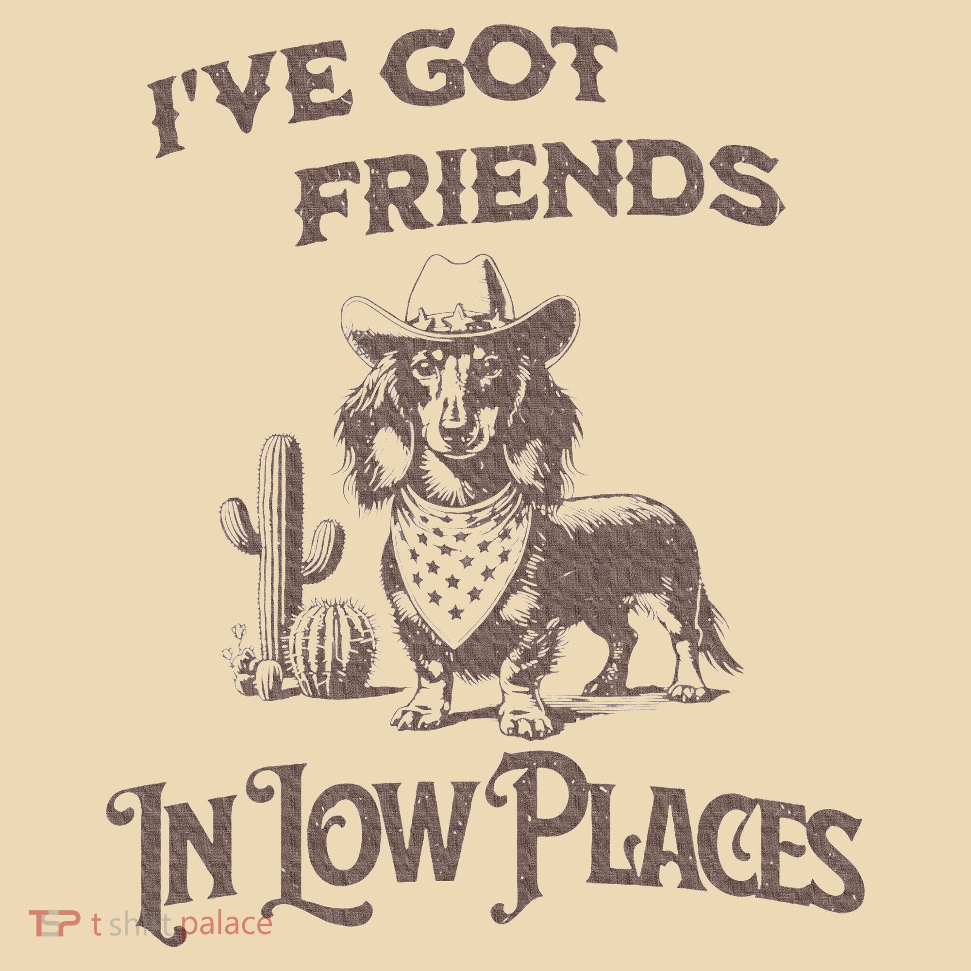 IVe Got Friends In Low Places Dachshund Tote Bag