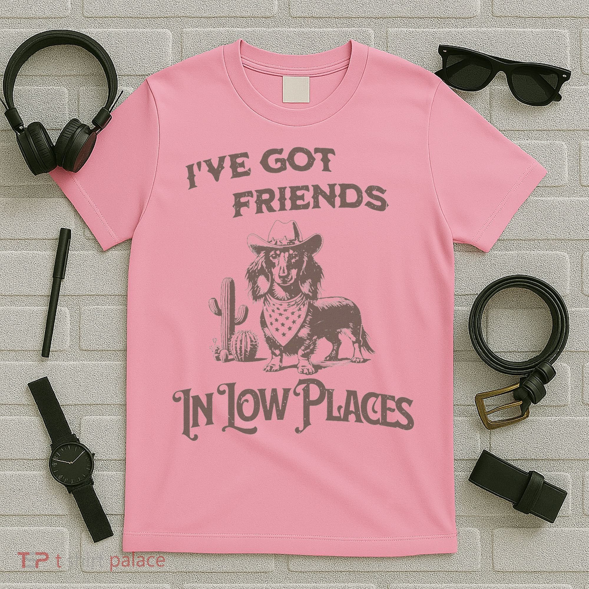 IVe Got Friends In Low Places Dachshund T-Shirt