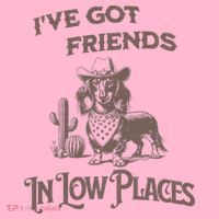 IVe Got Friends In Low Places Dachshund Coaster thumb 2
