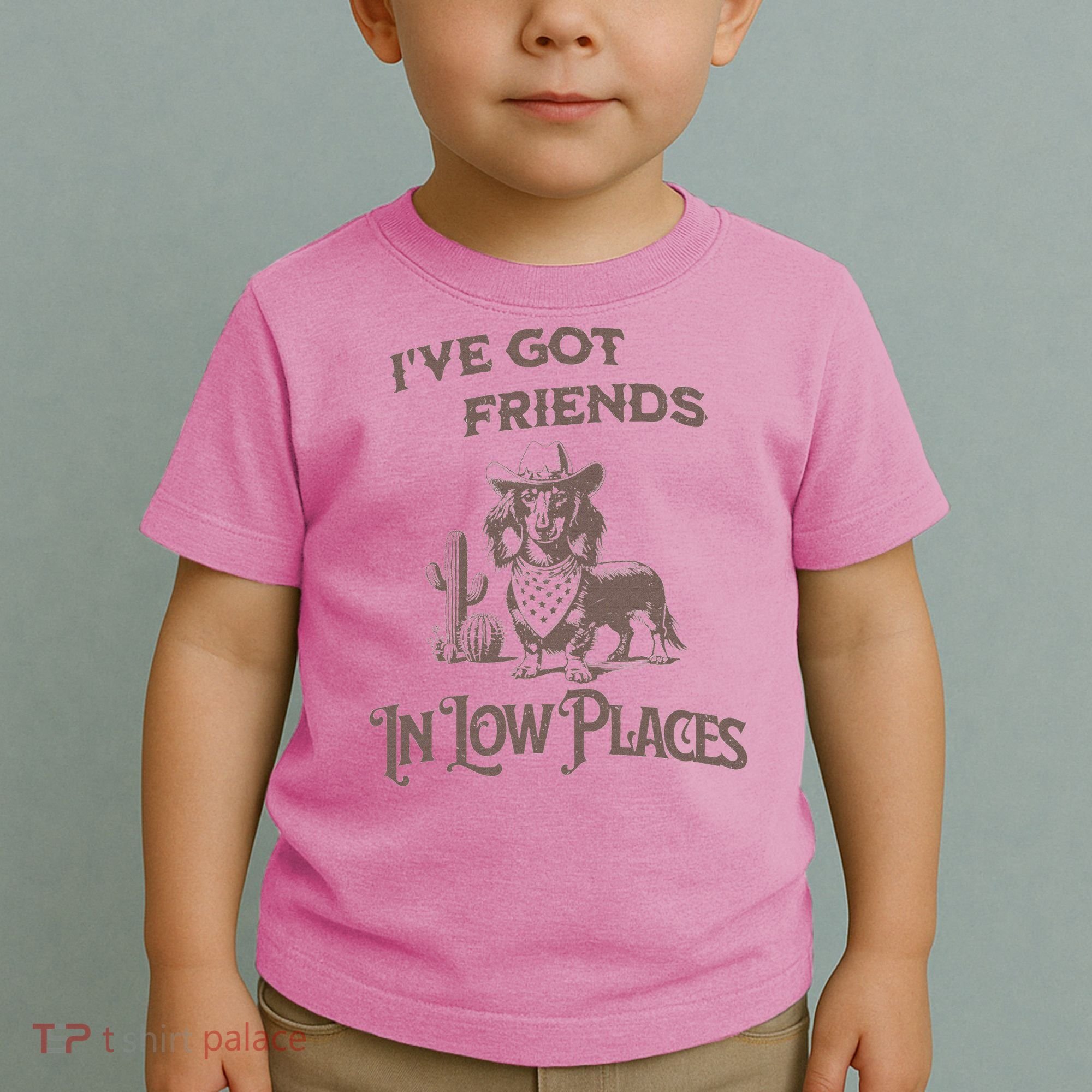 IVe Got Friends In Low Places Dachshund Toddler T-Shirt