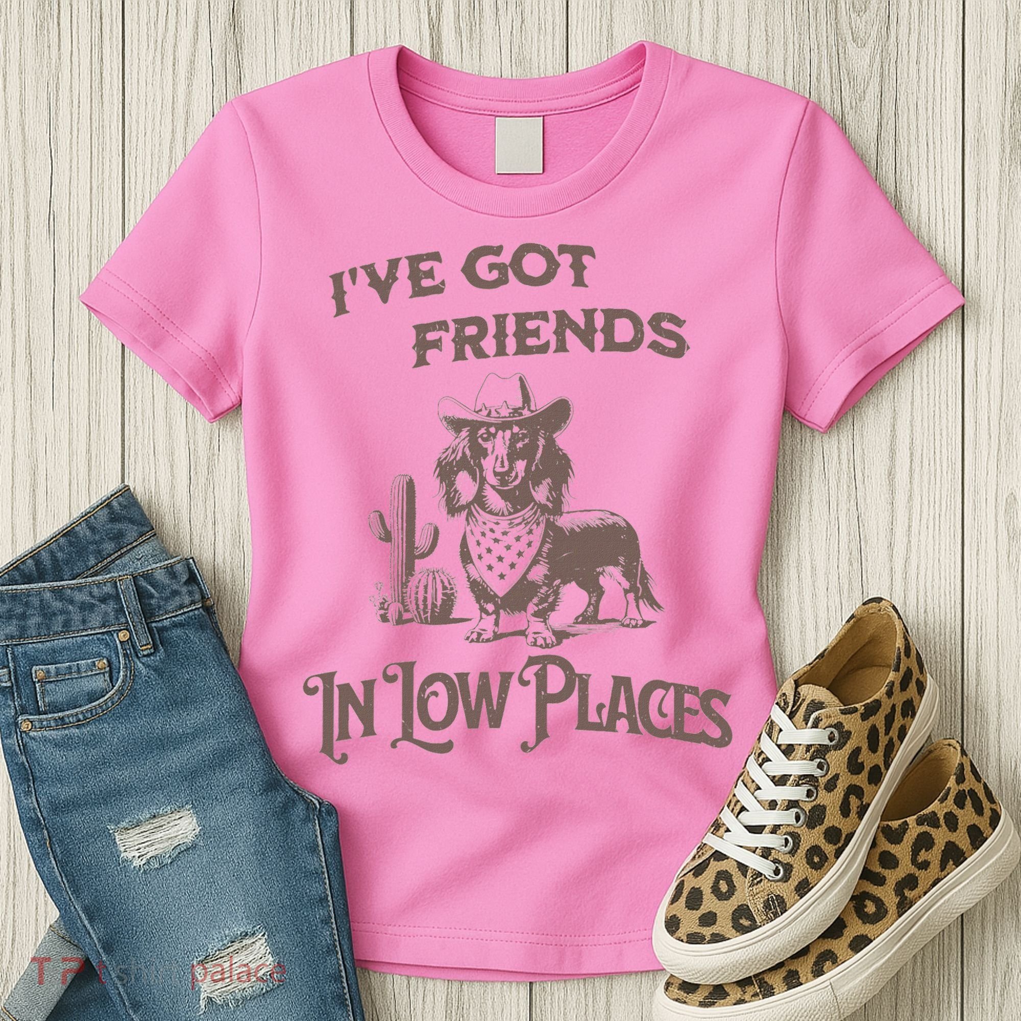 IVe Got Friends In Low Places Dachshund Women's T-Shirt