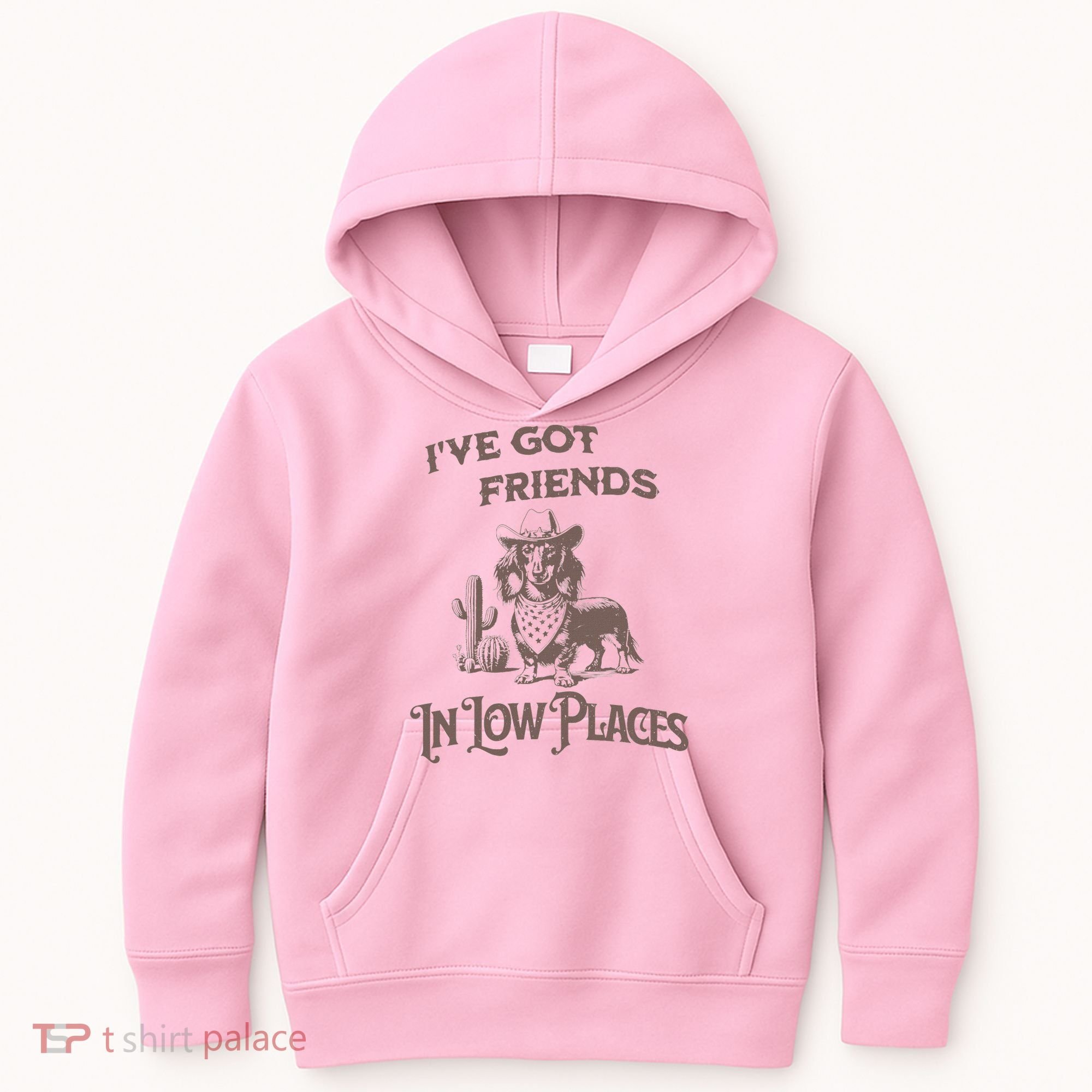 IVe Got Friends In Low Places Dachshund Kids Hoodie