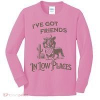 IVe Got Friends In Low Places Dachshund Kids Long Sleeve Shirt thumb 0