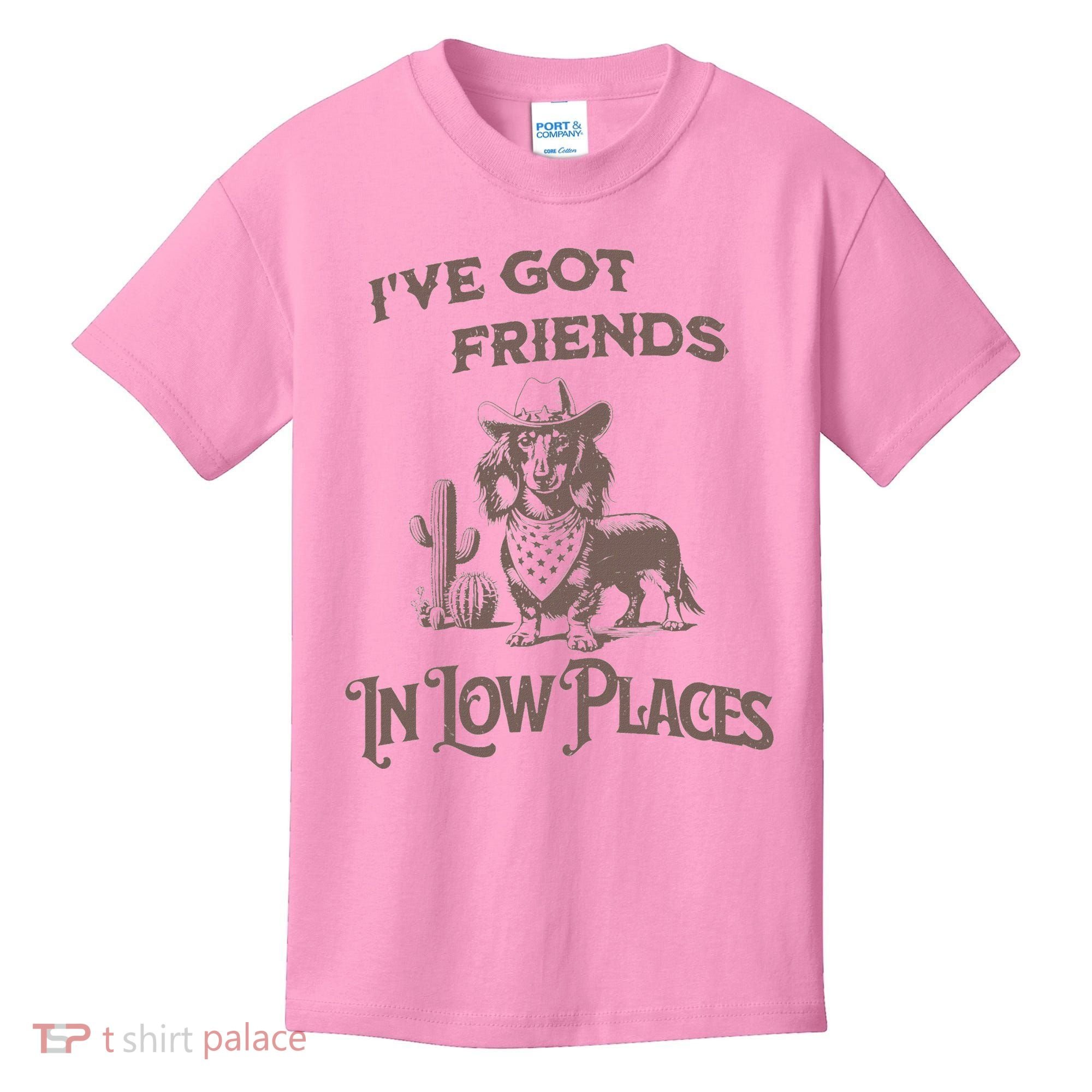 IVe Got Friends In Low Places Dachshund Kids T-Shirt