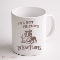 IVe Got Friends In Low Places Dachshund Coffee Mug thumb 1