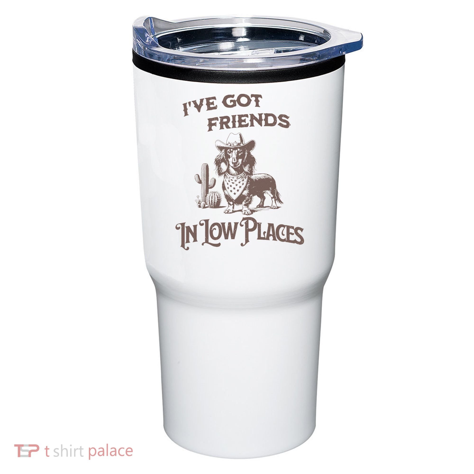 IVe Got Friends In Low Places Dachshund Tumbler
