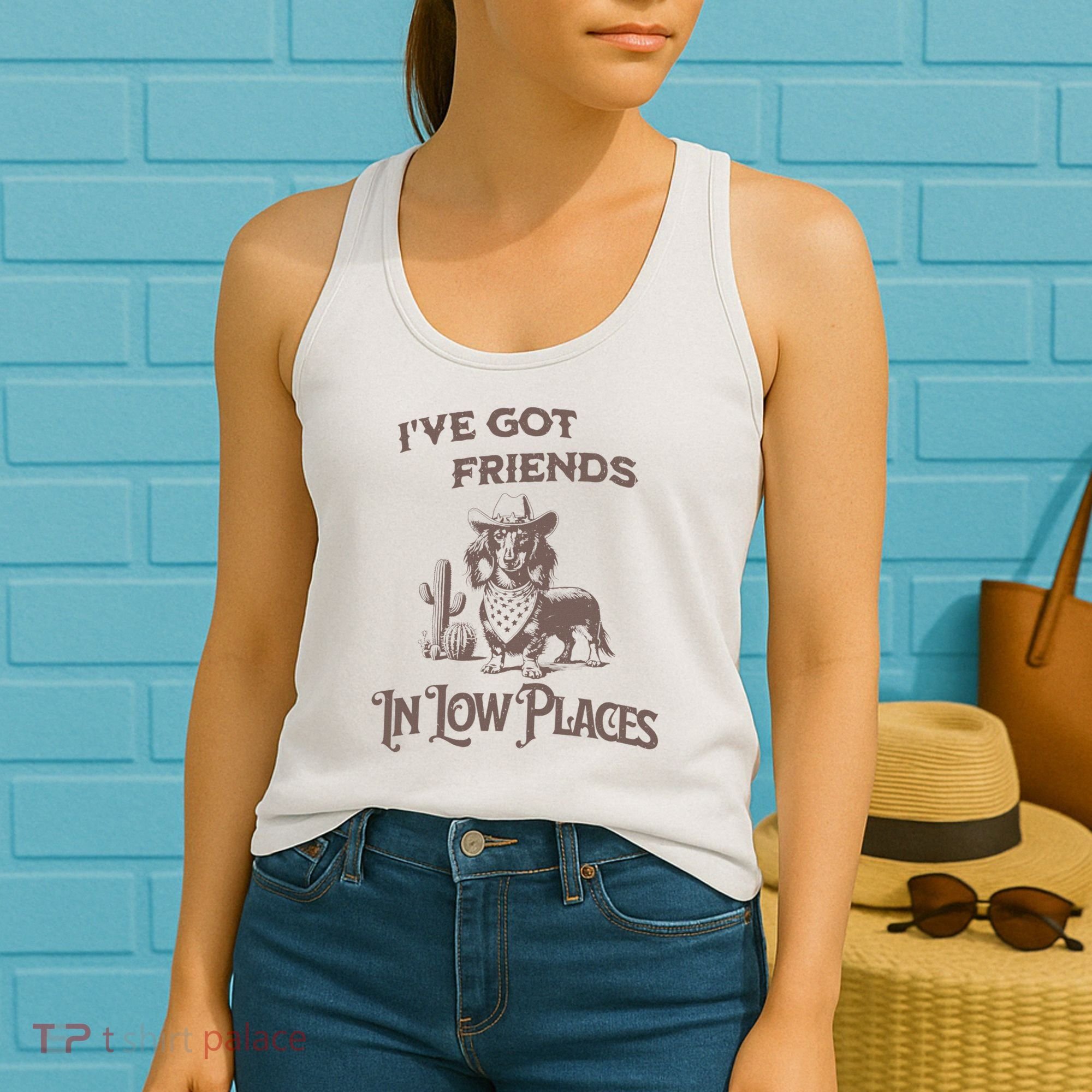 IVe Got Friends In Low Places Dachshund Women's Tank Top