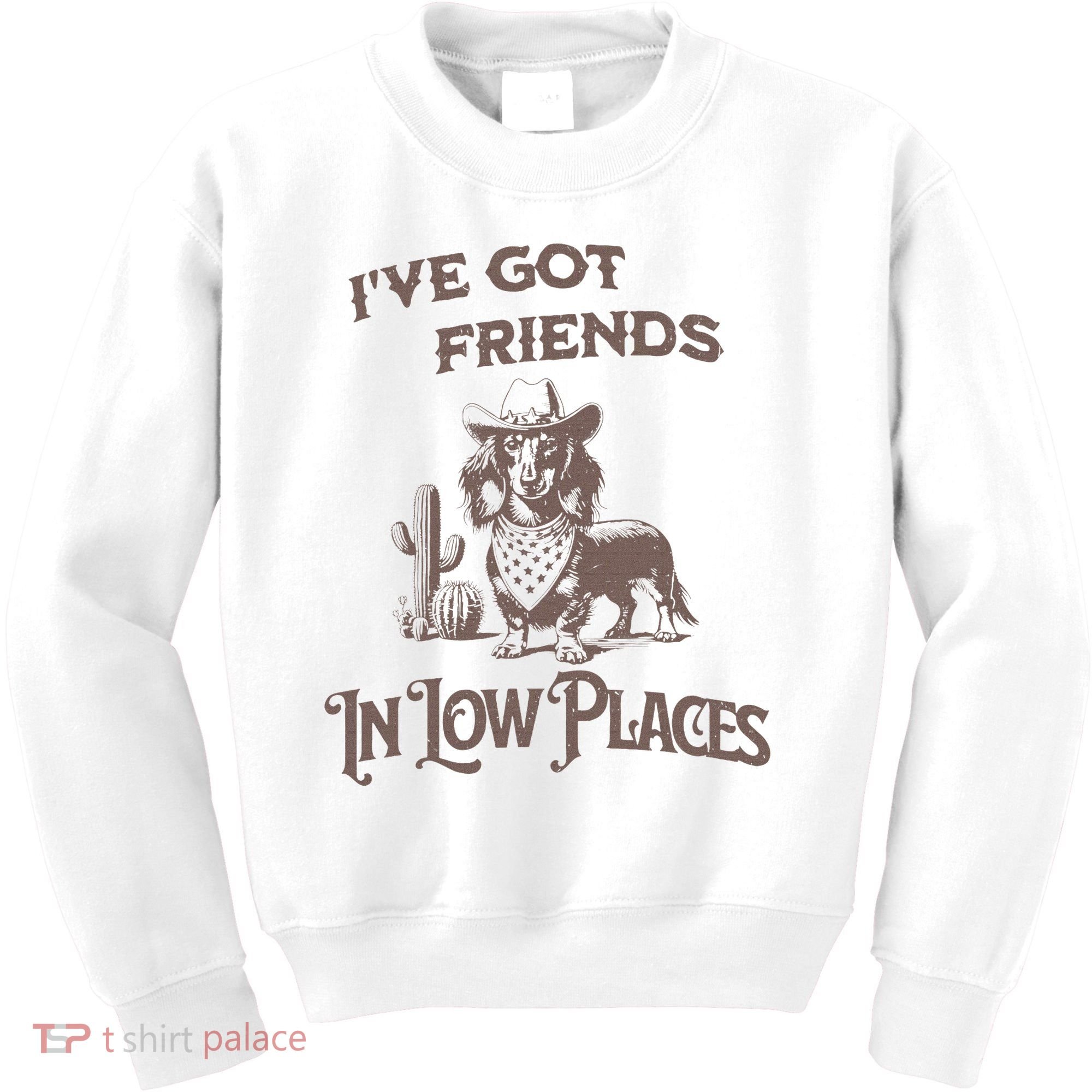 IVe Got Friends In Low Places Dachshund Kids Sweatshirt