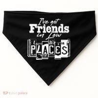 I've Got Friend In Low Places Travel Lover USA-Made Doggie Bandana thumb 0