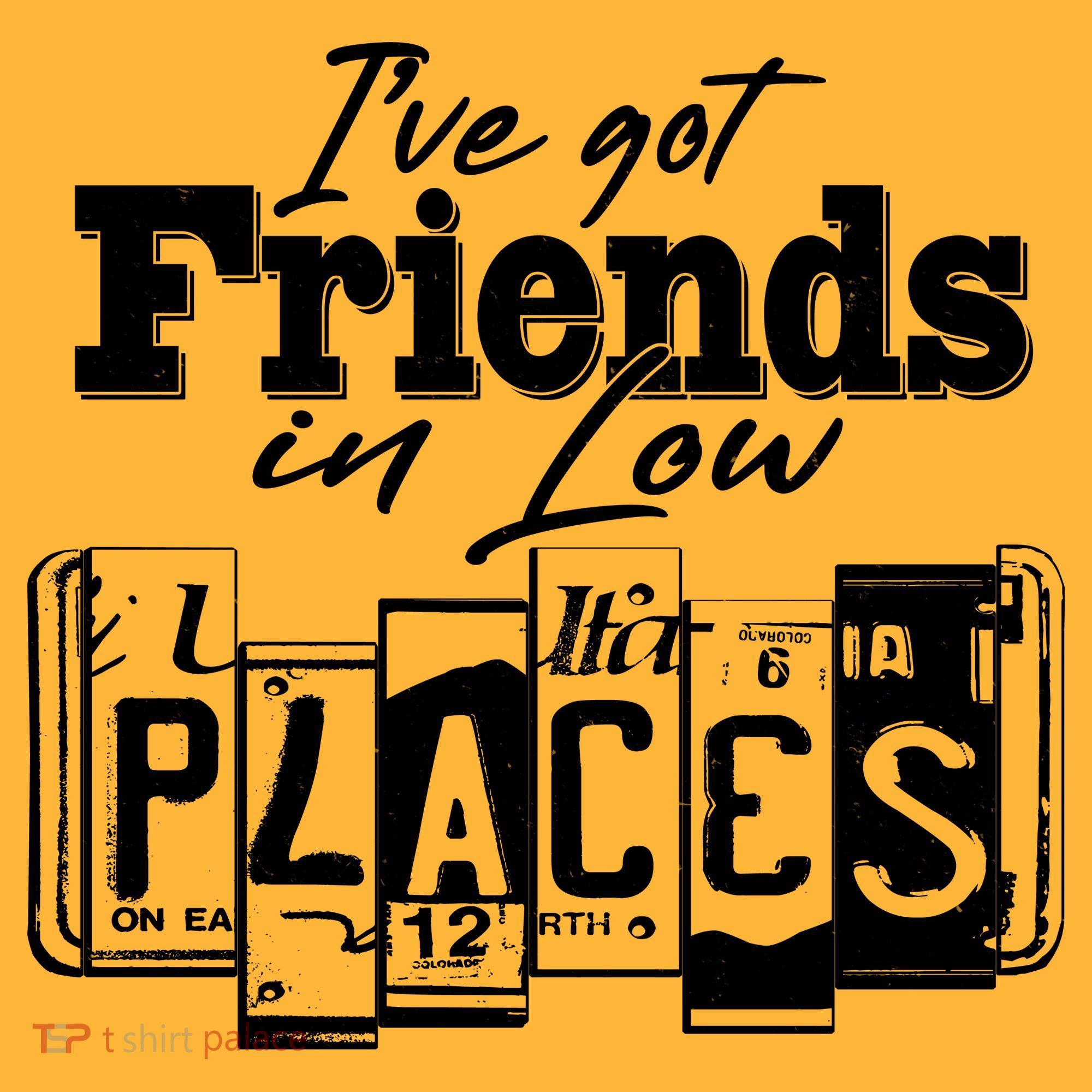 I've Got Friend In Low Places Travel Lover T-Shirt