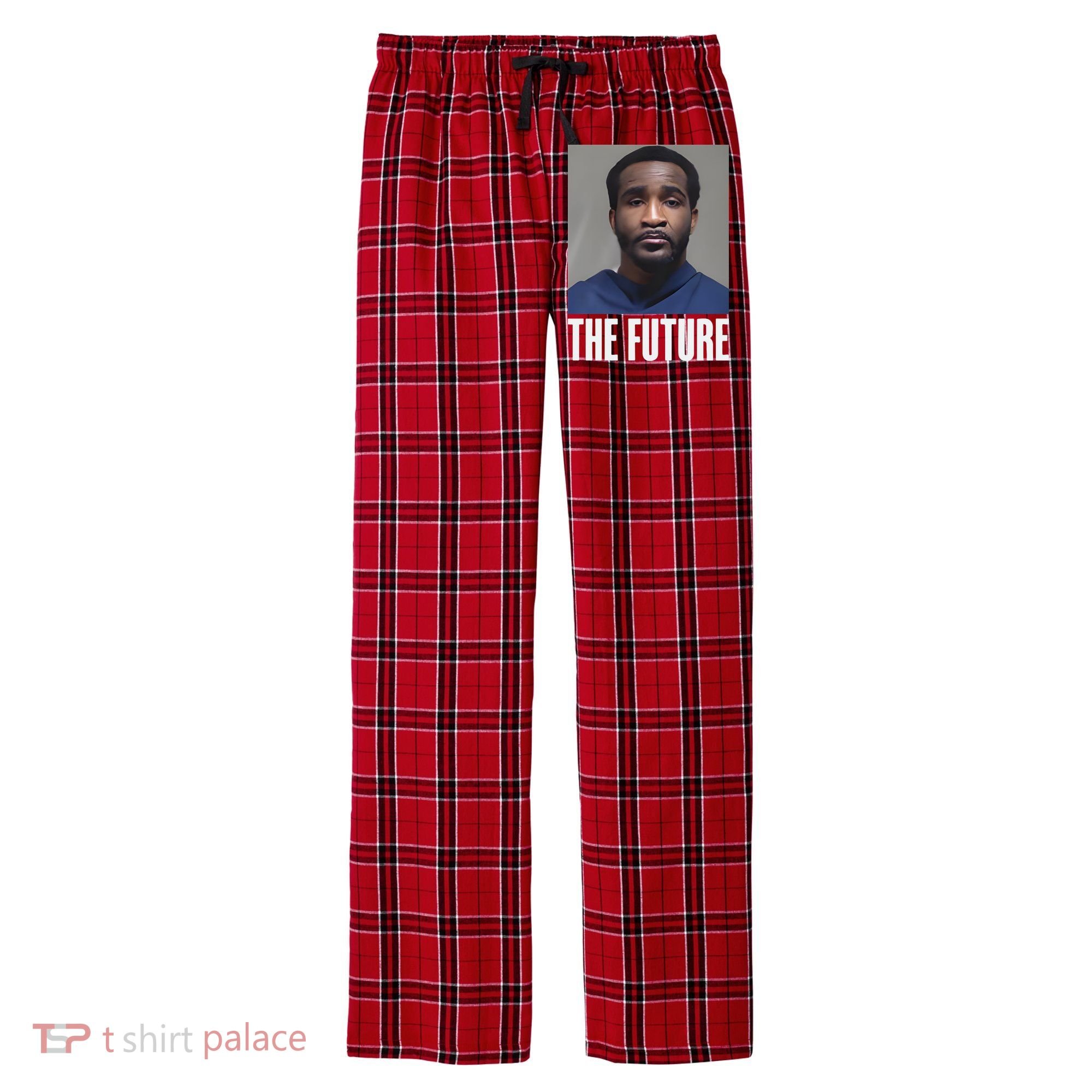 Ian Garry Geoff Neal Mugshot The Future Men's Flannel Plaid Pajama Pants