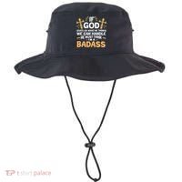 If God Gives Us What He Thinks We Can Handle I'm A Badass Bucket Hat thumb 0