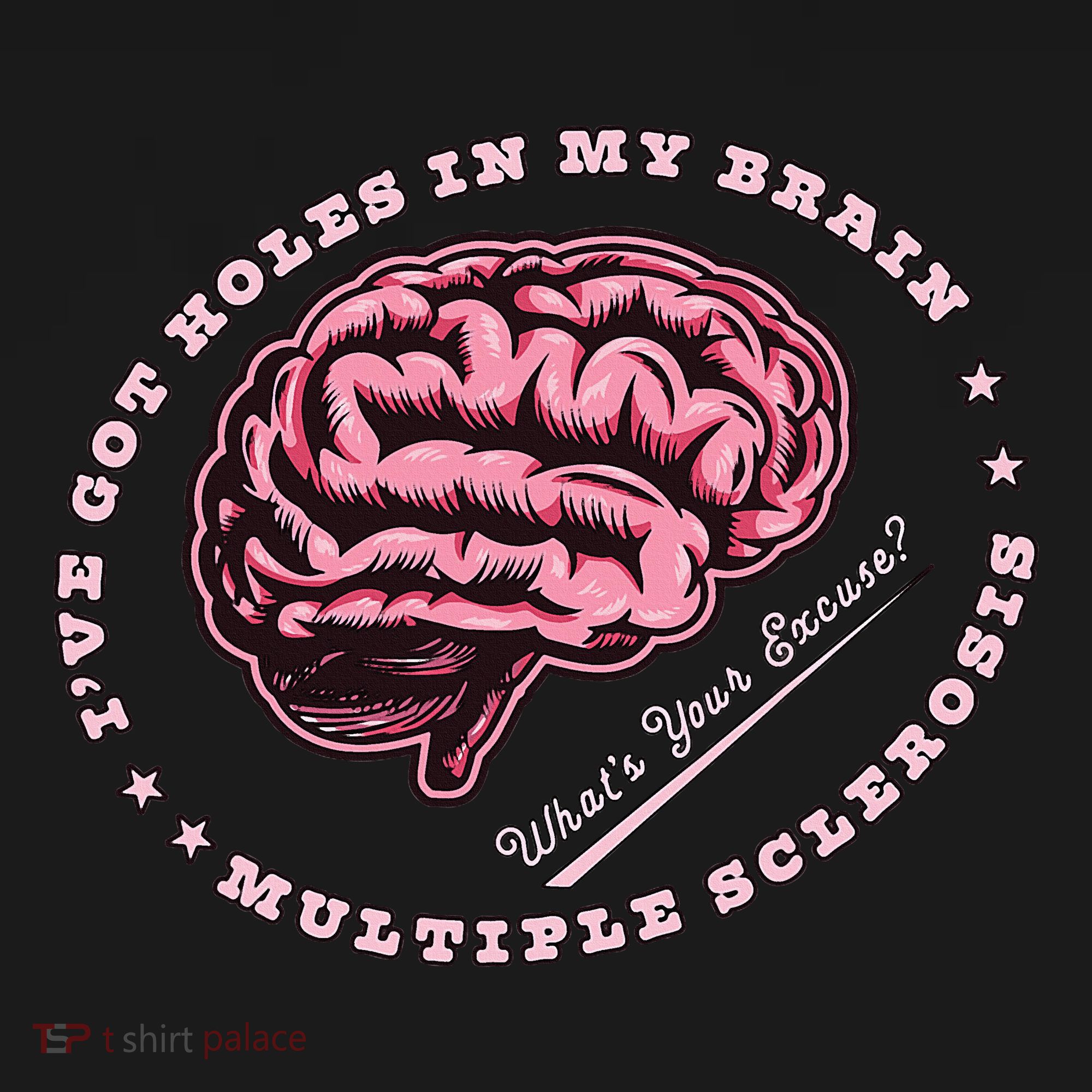 IVe Got Holes In My Brain Ms Multiple Sclerosis Awareness Apron