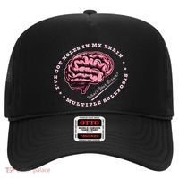 IVe Got Holes In My Brain Ms Multiple Sclerosis Awareness Hat thumb 0