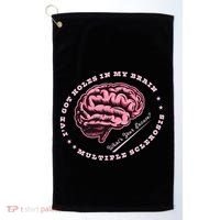 IVe Got Holes In My Brain Ms Multiple Sclerosis Awareness Golf Towel thumb 0
