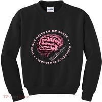 IVe Got Holes In My Brain Ms Multiple Sclerosis Awareness Kids Sweatshirt thumb 0