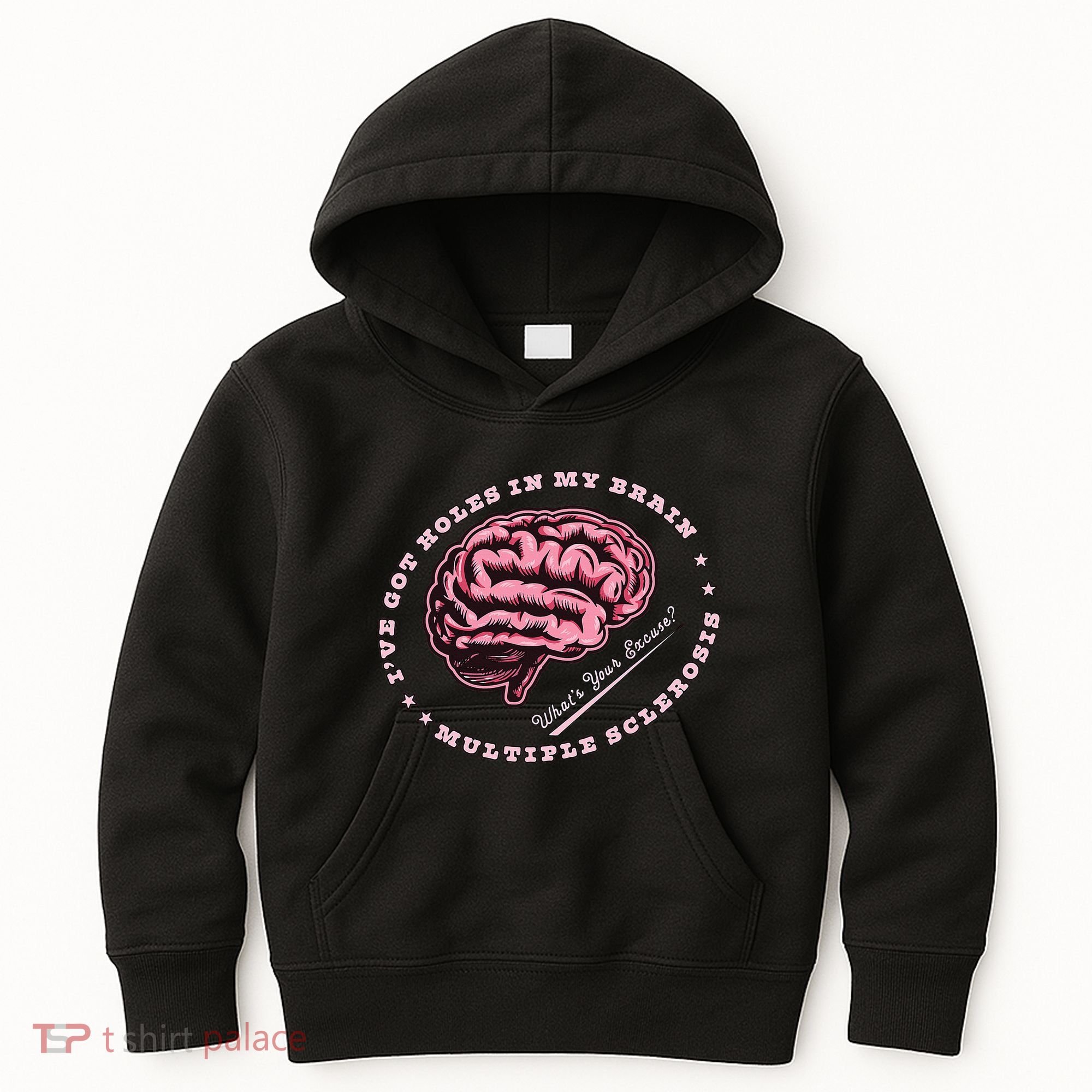 IVe Got Holes In My Brain Ms Multiple Sclerosis Awareness Kids Hoodie