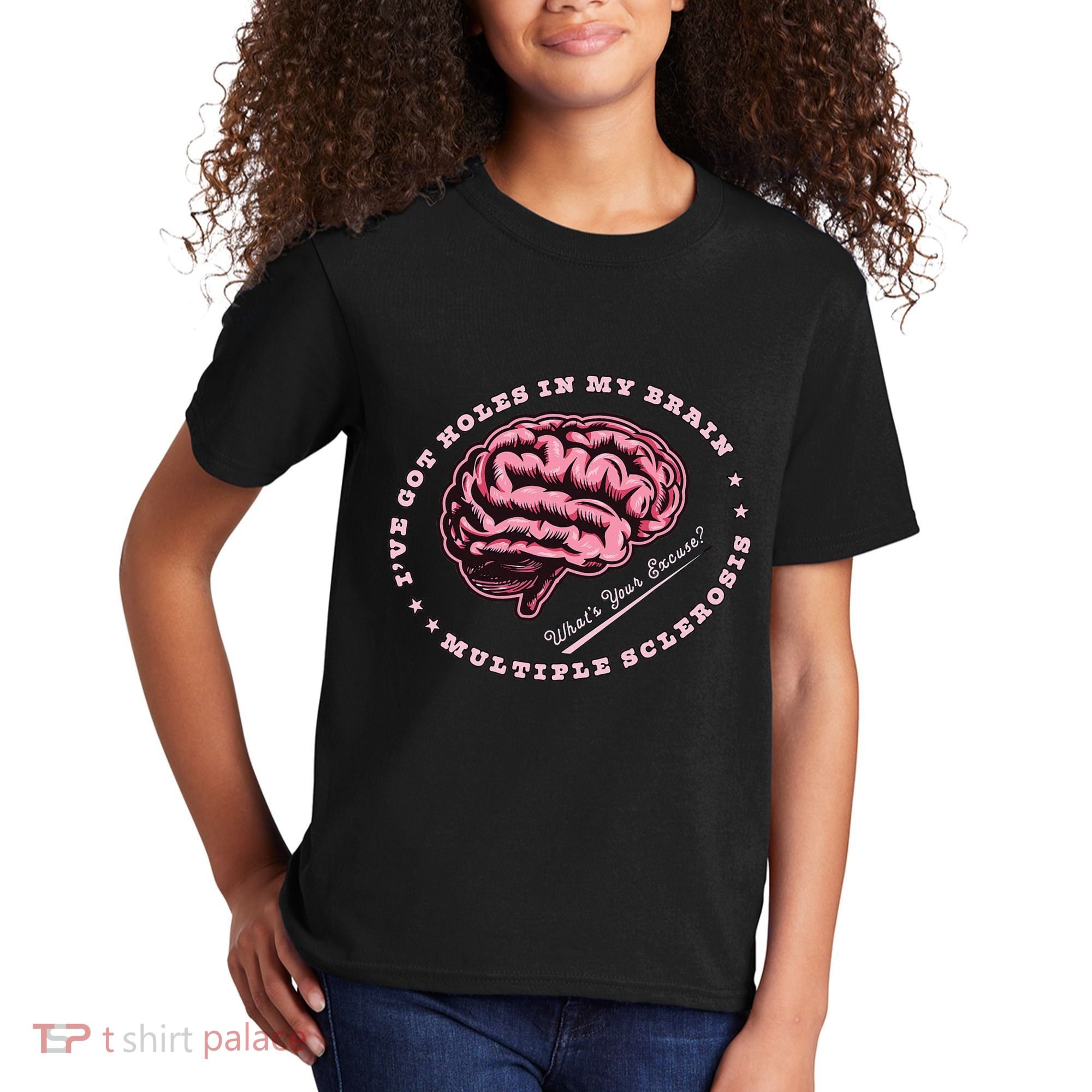 IVe Got Holes In My Brain Ms Multiple Sclerosis Awareness Kids T-Shirt