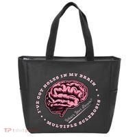 IVe Got Holes In My Brain Ms Multiple Sclerosis Awareness Tote Bag thumb 0