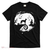 Italian Greyhound Halloween Costume Moon Silhouette T-Shirt thumb 0