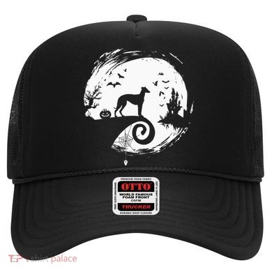 Italian Greyhound Halloween Costume Moon Silhouette Hat