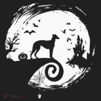 Italian Greyhound Halloween Costume Moon Silhouette Hat thumb 2