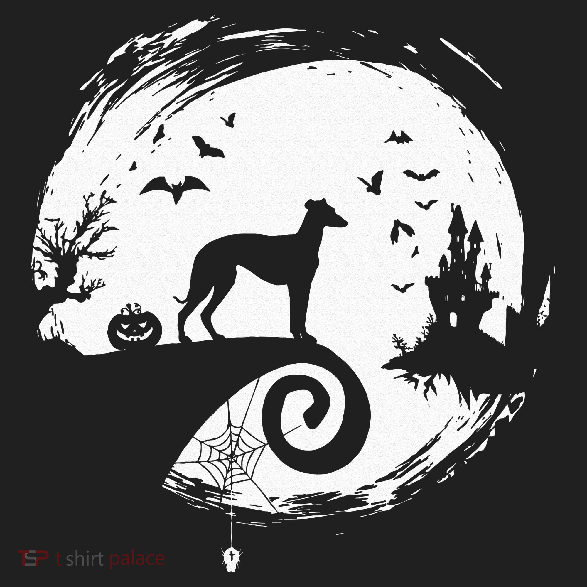 Italian Greyhound Halloween Costume Moon Silhouette Hat